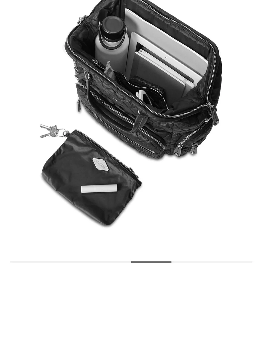 MZ Wallace Black Crosby Frame Backpack NWT